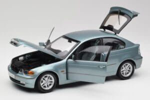 BMW 325Ti E46 Compact Hellblau Metallic Kyosho 1:18 80430024439 Druckguss — Bild 2 von 8