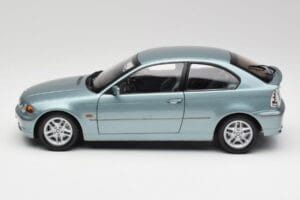 BMW 325Ti E46 Compact Hellblau Metallic Kyosho 1:18 80430024439 Druckguss — Bild 4 von 8
