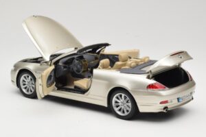BMW 6 Series E64 Cabriolet Mineral Silver Metallic Kyosho 1:18 80430153437 Druckguss — Bild 6 von 9