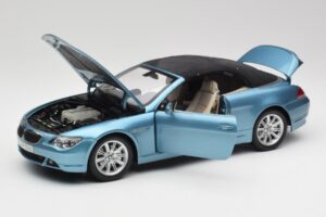 BMW 6 E64 Cabriolet Hellblau Kyosho 1:18 80430153440 Druckguss — Bild 2 von 8