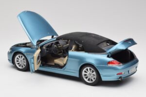 BMW 6 E64 Cabriolet Hellblau Kyosho 1:18 80430153440 Druckguss — Bild 5 von 8