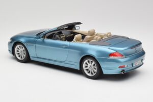 BMW 6 E64 Cabriolet Hellblau Kyosho 1:18 80430153440 Druckguss — Bild 7 von 8