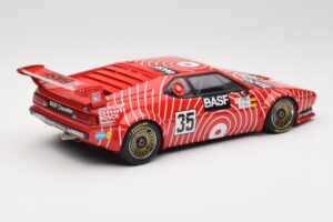 BMW M1 BASF GS Sport #35 H-J. Stuck / H. Heyer 6 Hours of Silverstone 1981 Minichamps 1:18 155812935 Druckguss — Bild 2 von 6