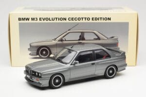 BMW M3 E30 Sport Evolution Cecotto Grau AUTOart 1:18 70567 Druckguss — Bild 8 von 8