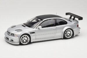 BMW M3 E46 GTR Street Silber With Carbon Roof Minichamps 1:18 100012102 Druckguss