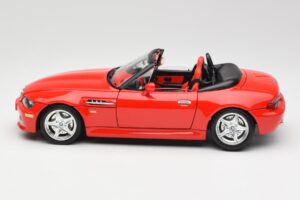 BMW Z3 E36/7 Roadster Rot Bburago 1:18 3349 Druckguss — Bild 4 von 8
