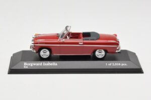 Borgward Isabella Cabriolet Rot Minichamps 1:43 400096060 Druckguss