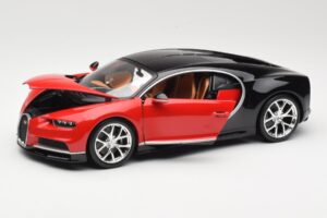 Bugatti Chiron Schwarz & Rot Bburago 1:18 18-11040 Druckguss — Bild 2 von 8