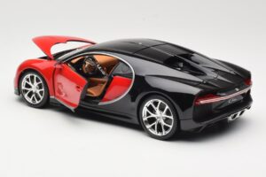 Bugatti Chiron Schwarz & Rot Bburago 1:18 18-11040 Druckguss — Bild 5 von 8