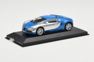 Bugatti Veyron Centenaire Blau Metallic Silber Minichamps 1:43 400110850 Druckguss — Bild 2 von 4