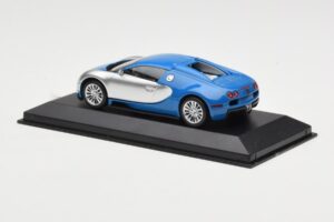 Bugatti Veyron Centenaire Blau Metallic Silber Minichamps 1:43 400110850 Druckguss — Bild 3 von 4