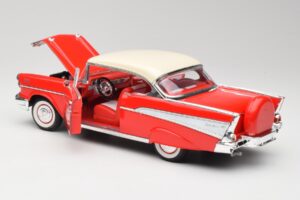 Chevrolet Bel Air Matador Rot & India Elfenbein Road Legends 1:18 92109 Druckguss — Bild 5 von 8