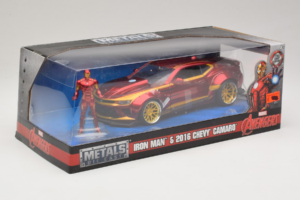 Chevrolet Camaro Iron Man Mit Figur Metals Diecast 1:24 99724 Druckguss — Bild 2 von 3