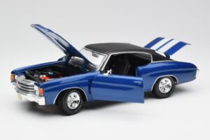 Chevrolet Chevelle SS 454 Blau Maisto 1:18 531886 Druckguss — Bild 2 von 8