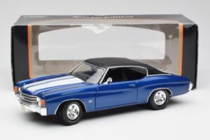 Chevrolet Chevelle SS 454 Blau Maisto 1:18 531886 Druckguss — Bild 8 von 8