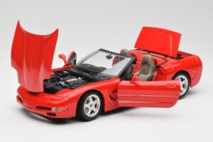 Chevrolet Corvette C5 Cabriolet Rot Bburago 1:18 3076 Druckguss — Bild 2 von 8