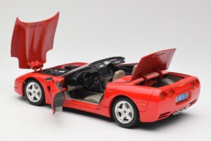 Chevrolet Corvette C5 Cabriolet Rot Bburago 1:18 3076 Druckguss — Bild 5 von 8