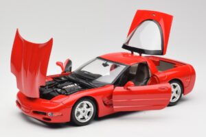 Chevrolet Corvette C5 Rot Bburago 1:18 3066 Druckguss — Bild 2 von 8