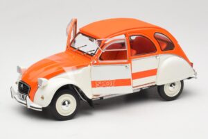 Citroen 2CV Spot Orange & Weiß Solido 1:18 421183600 Druckguss — Bild 2 von 8