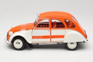 Citroen 2CV Spot Orange & Weiß Solido 1:18 421183600 Druckguss — Bild 4 von 8