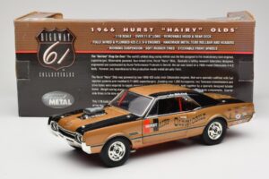 Oldsmobile 442 Hurst Hairy Olds Twin-Engine 4WD 1966 Highway 61 1:18 50089 Druckguss — Bild 8 von 8