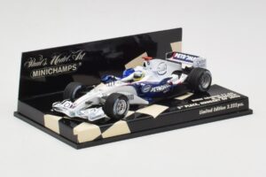 BMW Sauber F1.06 #10 N. Heidfeld Hungarian GP 3rd Place 2006 Minichamps 1:43 400060116 Druckguss — Bild 2 von 5