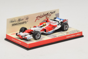 Panasonic Toyota Racing TF107 R. Schumacher F1 Showcar 2007 Minichamps 1:43 403070081 Druckguss — Bild 2 von 5