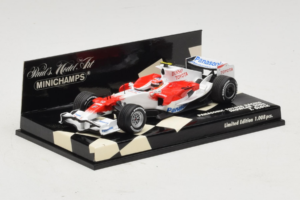 Toyota T. Glock Panasonic Toyota Racing Showcar F1 2008 Minichamps 1:43 400080082 Druckguss — Bild 2 von 5