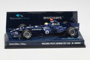 Williams FW27C BMW #7 M. Webber Test Car F1 2005 Minichamps 1:43 400050109 Druckguss