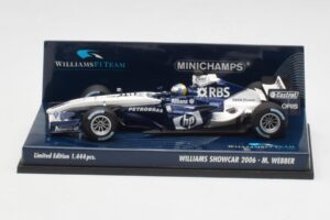 Williams FW28 M. Webber Showcar F1 2006 Minichamps 1:43 400060079 Druckguss
