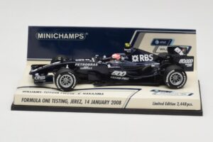 Williams Toyota FW29B K. Nakajima Jerez Test 14. Januar 2008 Minichamps 1:43 400080108 Druckguss