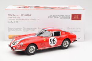 Ferrari 275 GTB Competizione #26 G. Biscaldi / A. de Bourbon Team Hugus 24 Hours of Le Mans 1966 CMC 1:18 M-199 Druckguss — Bild 6 von 6