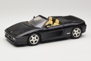Ferrari 348 Spider Schwarz Mit Silbernen Felgen Mira 1:18 6918 Druckguss