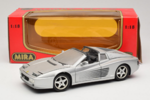 Ferrari 512TR Targa Silber Mira 1:18 6175 Druckguss — Bild 8 von 8