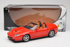 Ferrari 550 Barchetta Rosso Corsa Hot Wheels 1:18 074299294419 Druckguss — Bild 8 von 8
