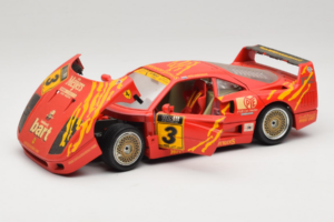 Ferrari F40 #3 F. Kroymans Ferrari Imports Kroymans BBS Wheels Rot 1987 Bburago 1:18 3032-H1 Druckguss — Bild 2 von 8