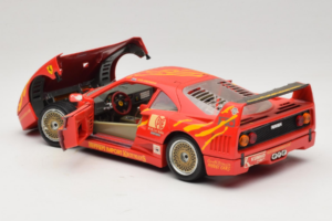 Ferrari F40 #3 F. Kroymans Ferrari Imports Kroymans BBS Wheels Rot 1987 Bburago 1:18 3032-H1 Druckguss — Bild 5 von 8
