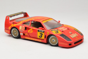 Ferrari F40 #3 F. Kroymans Ferrari Imports Kroymans BBS Wheels Rot 1987 Bburago 1:18 3032-H1 Druckguss — Bild 6 von 8