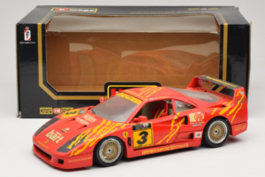 Ferrari F40 #3 F. Kroymans Ferrari Imports Kroymans BBS Wheels Rot 1987 Bburago 1:18 3032-H1 Druckguss — Bild 8 von 8
