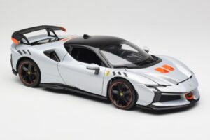 Ferrari SF90 XX Stradale Arctic White Bburago 1:18 18-16020W Druckguss — Bild 6 von 8