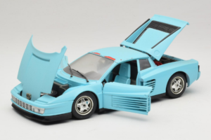 Ferrari Testarossa Borsenmodell 1997 Limitierte Auflage Blau Bburago 1:18 B002 Druckguss — Bild 2 von 8