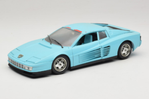 Ferrari Testarossa Borsenmodell 1997 Limitierte Auflage Blau Bburago 1:18 B002 Druckguss