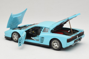 Ferrari Testarossa Borsenmodell 1997 Limitierte Auflage Blau Bburago 1:18 B002 Druckguss — Bild 5 von 8