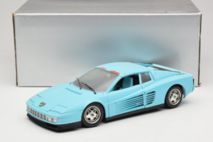 Ferrari Testarossa Borsenmodell 1997 Limitierte Auflage Blau Bburago 1:18 B002 Druckguss — Bild 8 von 8