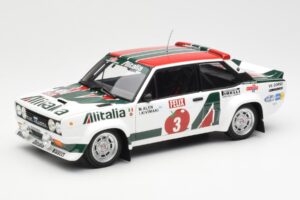 Fiat 131 Abarth #3 M. Alen / I. Kivimaki Winner Rally 1000 Lakes 1980 Kyosho 1:18 08376H Druckguss