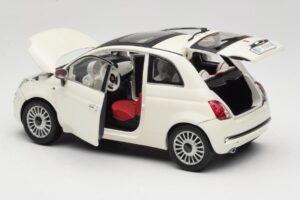 Fiat 500 Weiß Mondo Motors 1:18 500291 Druckguss — Bild 5 von 8
