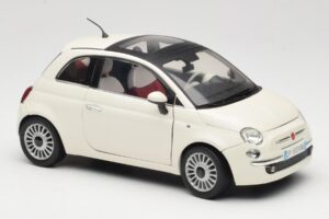 Fiat 500 Weiß Mondo Motors 1:18 500291 Druckguss — Bild 6 von 8