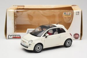 Fiat 500 Weiß Mondo Motors 1:18 500291 Druckguss — Bild 8 von 8