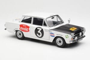 Ford Cortina Mk1 #3 P. Hughes / B. Young African Safari Rally 1964 AUTOart 1:18 86428 Druckguss — Bild 6 von 8