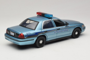 Ford Crown Victoria Police Cruiser Twilight Blue Greenlight 1:18 1643 Druckguss — Bild 3 von 8